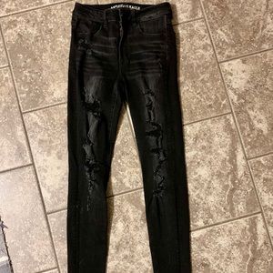 AE High Rise Super Stretch Ripped Jeggings